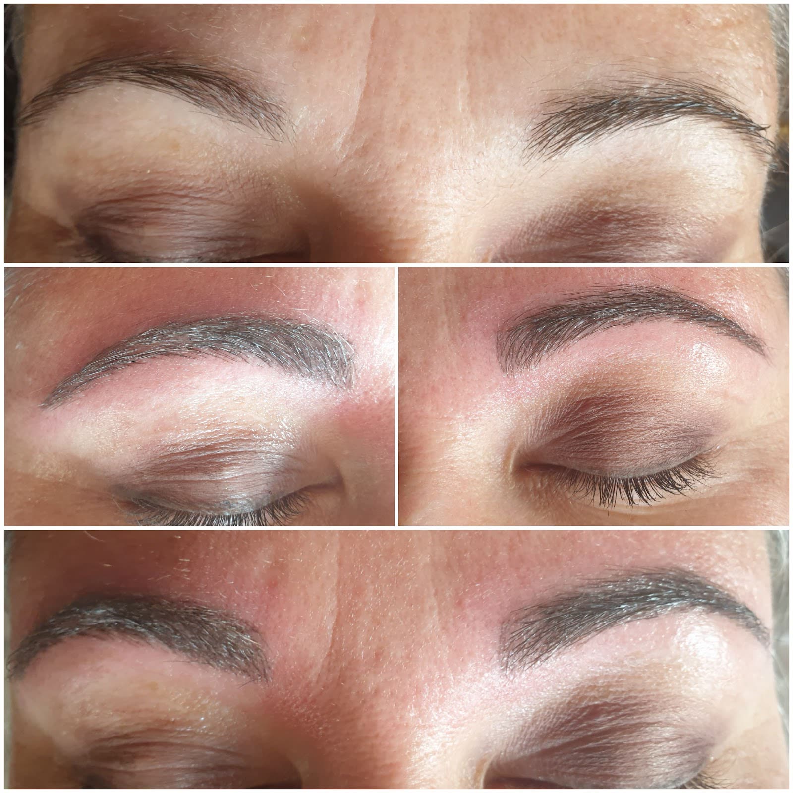 Détails d'une mise en forme des sourcils